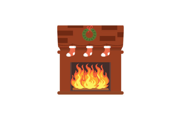 Christmas Asset Chimney Vector: A Festive Embroidery Delight