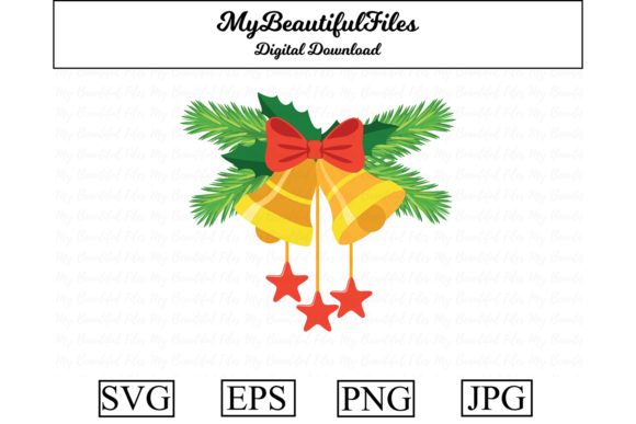 Christmas Bells Clipart for Embroidery Projects
