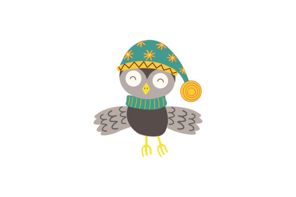Christmas Character Owl Vector: A Versatile Graphic for Holiday Designs