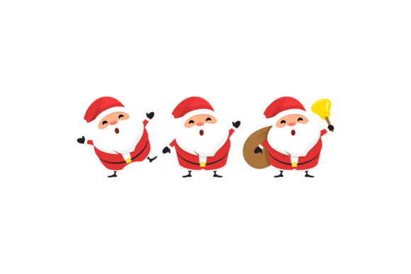 Christmas Characters Santa Vector Set: A Festive Graphics Treasure
