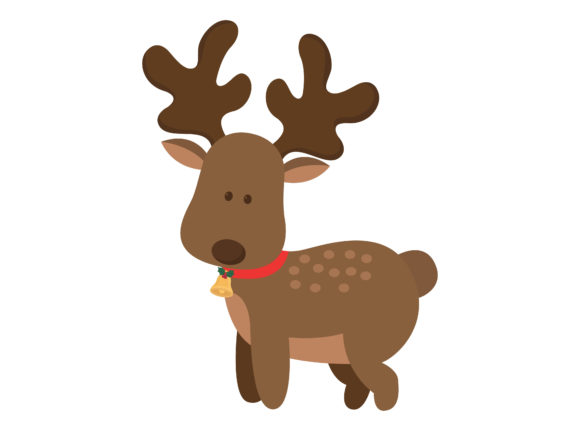 Christmas Deer Character Illustration for Festive Branding