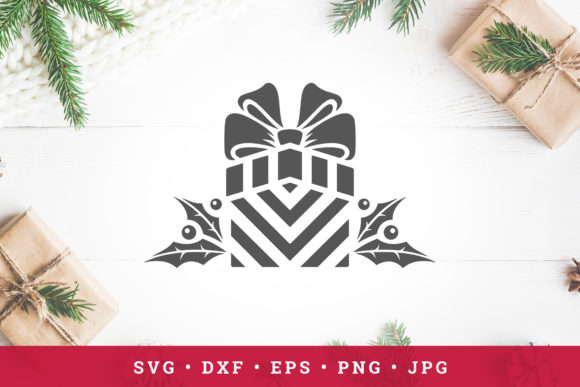 Christmas Gift Silhouette: A Versatile Graphics and Illustrations Asset