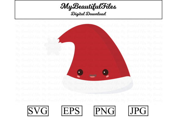 Christmas Hat Clipart Design: A Versatile Graphics Asset