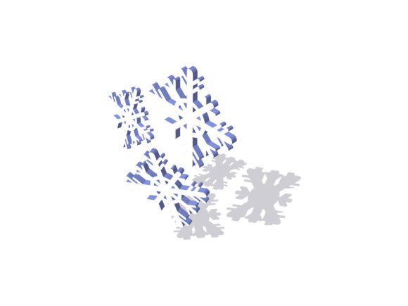Christmas Illustration 3D Snowflake: A Festive Graphic for Local Brands
