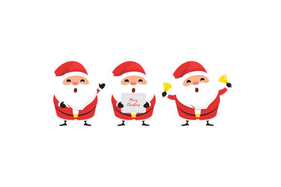 Christmas Santa Character Vector Set 3: A Festive Graphics Delight