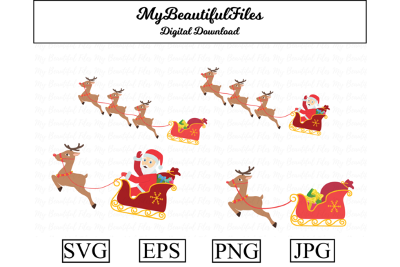 Christmas Sleigh Clipart: A Versatile Graphics and Illustrations Asset