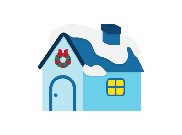 Christmas Snow House: A Charming Embroidery Design
