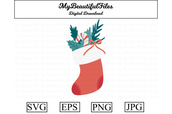 Christmas Stocking Clipart: A Versatile Graphics Asset