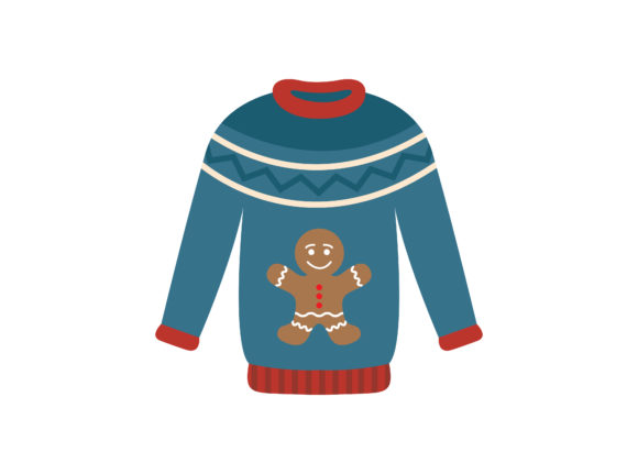 Christmas Sweater Vector: A Festive Graphic for Local Brands