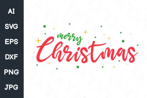 Christmas Text Design: A Versatile Graphics Asset for Crafters