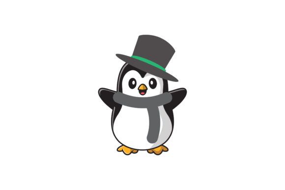 Festive Penguin Illustrations for Creative Branding