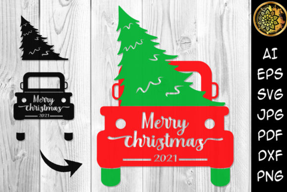 Merry Christmas 2021 Tree and Truck SVG: A Graphics Review