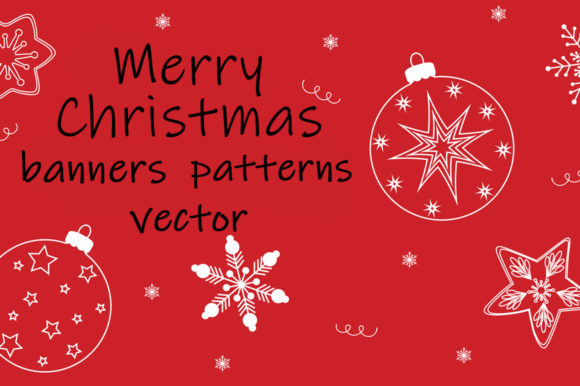 Merry Christmas Banner Pattern Card: A Graphics Must-Have