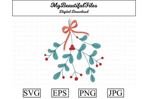 Mistletoe Christmas Clipart: A Festive Graphics Asset