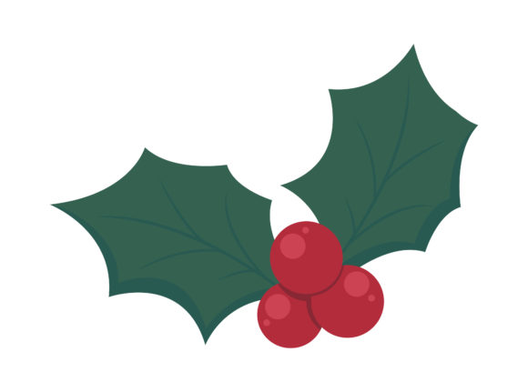 Mistletoe Christmas Vector Illustration for Graphics & Handmade Designs