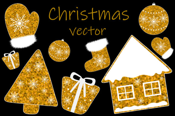 New Year Golden Vector: A Versatile Graphics and Illustrations Asset