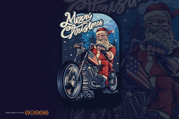 Review: Santa Claus Christmas America Chopper Graphics